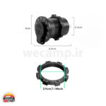 شارژر اینترنال گرد USB و TYPE C کلیددار ولت متر دار QC 3.0 - Image 2