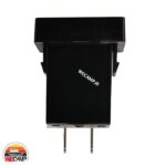 شارژر اینترنال مستطیل USB و TYPE C ولت متر دار QC 3.0 - Image 2