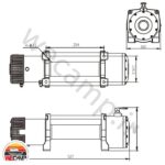 وینچ کابلی پلی Winch PULI 9500 lbs - Image 3