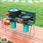اجاق گاز دو شعله مسافرتی پایه دار ضدباد Travel stove - Image 2