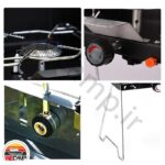 اجاق گاز دو شعله مسافرتی پایه دار ضدباد Travel stove - Image 7