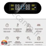 نشانگر فشار باد و دمای لاستیک با سنسور اکسترنال Air pressure and tire temperature indicator TPMS - Image 8