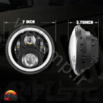 چراغ بلوری 7 اینچ دور نئون 7inch Round Led Headlight - Image 9