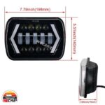 چراغ بلوری مستطیل 7 اینچ Blu-ray light - Image 4