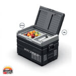 یخچال فریزر سفری  37.5 لیتری پاورولوژی مدل Refrigerator Powerology PPOF35LGY - Image 3