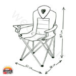 صندلی تاشو کمپینگ کایوت مدل اکسپلور Coyote Explore camping chair - Image 10