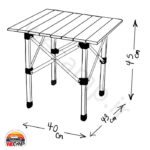 میز مینی کامفورت کایوت Coyote mini comfort table - Image 6