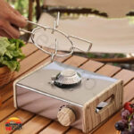 اجاق گاز تک شعله پرودو طرح چوب Porodo single burner gas stove - Image 8