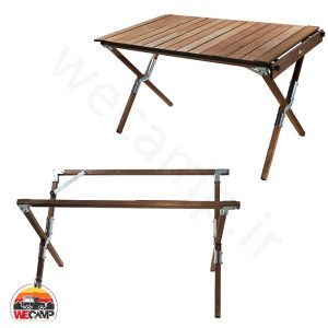 میز تاشو چوبی پلی وود مجیکمپ Magicamp wooden table