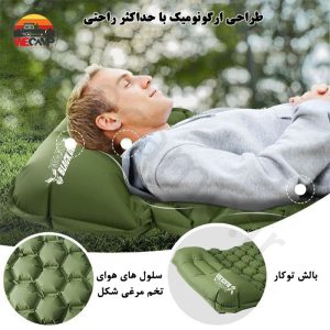 زیرانداز بادی اتوماتیک بالش دار بلک دیر Black Deer air mattress 9000