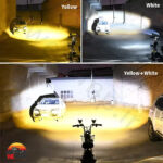 پروژکتور روکار 25 وات دو لنز دورنگ 3 اينچ Dual lens projector - Image 11