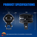 پروژکتور روکار 25 وات تک لنز دورنگ 3 اینچ Single lens projector - Image 5