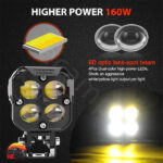 پروژکتور 4 لنز مربع روکار 3 رنگ مدل 4lens projector HJG-119 - Image 10