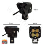 پروژکتور 4 لنز مربع روکار 3 رنگ مدل 4lens projector HJG-119 - Image 2