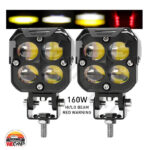 پروژکتور 4 لنز مربع روکار 3 رنگ مدل 4lens projector HJG-119 - Image 3