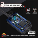 پروژکتور 4 لنز مربع روکار 3 رنگ مدل 4lens projector HJG-119 - Image 9