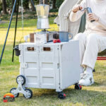 سبد خرید تاشو کمپینگ 65 لیتری چرخدار بلک دیر