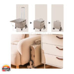 سبد خرید تاشو کمپینگ 65 لیتری چرخدار بلک دیر