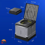 توالت قابل حمل تاشوی بلک دیر مدل Black Deer 6204 - Image 8