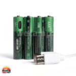 پک 4 عددی باتری قلمی شارژی گرین لاین Green Lion - Image 3