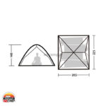 چادر اتوماتیک 4 نفره نیچرهایک کد Naturehike Pop-up Auto Tent For 4 Persons NH21ZP008 - Image 10
