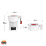 کتری تاشو 850 وات 600 میلی لیتر پرودو مدل Prodo PD-KTLD850W-WH - Image 3