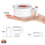 کتری تاشو 850 وات 600 میلی لیتر پرودو مدل Prodo PD-KTLD850W-WH - Image 5