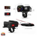 شارژر چندکاره موتورسیکلت با نمایشگر دما و ولتاژ - Image 3