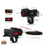 شارژر فست شارژ چندکاره موتورسیکلت با نمایشگر دما و ولتاژ - Image 4