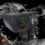 شارژر فست شارژ چندکاره موتورسیکلت با نمایشگر دما و ولتاژ - Image 6