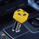 شارژر فندکی چندپورت گرین لاین GCC06