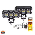 پروژکتور دو رنگ 3 لنز چشمک زن دسته سيم دار مدل JRY-18 - Image 5