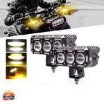 پروژکتور دو رنگ 3 لنز چشمک زن دسته سيم دار مدل JRY-18 - Image 6