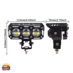 پروژکتور دو رنگ 3 لنز چشمک زن دسته سيم دار مدل JRY-18 - Image 7