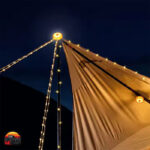 ریسه و چراغ چادر شارژی تک رنگ MH-8208 - Image 6