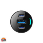 شارژر فندکی سه پورت 85 وات پاورولوژی