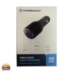 شارژر فندکی سه پورت 85 وات پاورولوژی