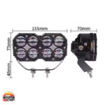 پروژکتور دو رنگ 8 لنز دو ردیفه چشمک زن دسته سيم دار مدل SYG-160W - Image 5