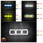 لایت بار دو رنگ نئون دار 23 سانتی‌متر 90 وات - Image 4