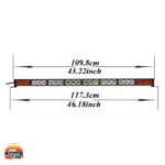 لایت بار دورنگ 110 سانتی‌متر 240 وات