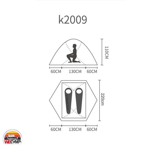 چادر ۲ نفره پکینیو جیلو K2009