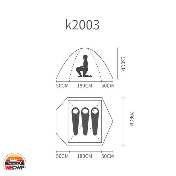 چادر ۳ نفره پکینیو جیلو K2003