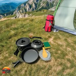 ست آشپزی کمپینگ 7 تکه گرین لاین Green Lion 7in1 Camping Cookware