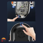 نگهدارنده موبایل با شارژر بی‌سیم A6