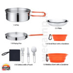 ست ظروف 17 تکه کینگ‌ کمپ KA2209