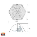 چادر اتوماتیک 4 نفره برگ 1104