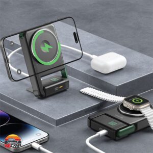 پاوربانک 10000 میلی آمپر گرین لاین مدل Green Lion Rotex MagSafe