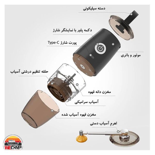 آسیاب قهوه پرتابل گرین لاین GL-CG46