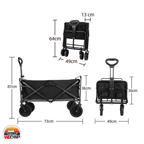 چرخ دستی تاشو گرین‌ لاین مدل Green Lion Wagon Cart - Image 8