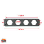 پنل چهارخانه فندکی خودرو